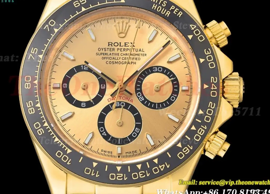 Gold Dia GDF RU Daytona YG 40mm A3836 0514